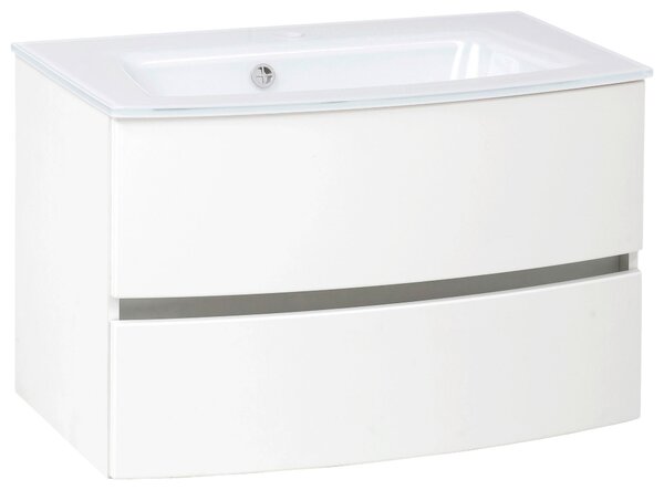SKŘÍŇKA S UMYVADLEM, bílá, bílá, 80/53/49 cm Held - Koupelnové série, Online Only