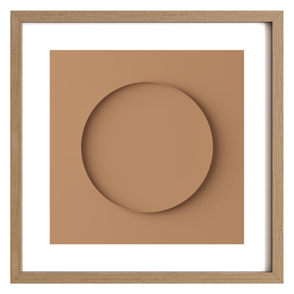 Idealform Poster no. 9 Circle shadow Terracotta