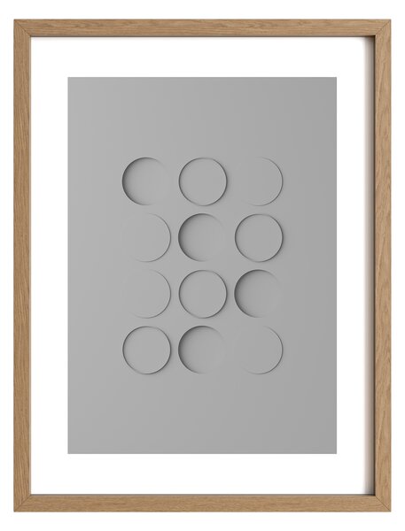 Idealform Poster no. 3 Shadow forms Barva: Terracotta, Velikost: 300x400 mm