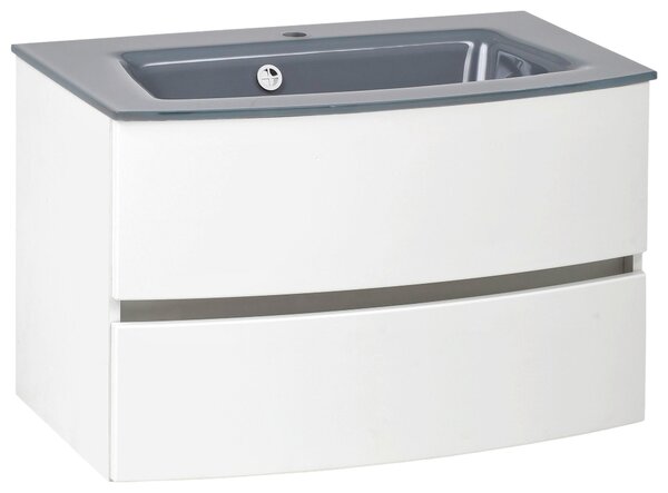 SKŘÍŇKA S UMYVADLEM, bílá, bílá, 80 cm Held - Koupelnové série, Online Only