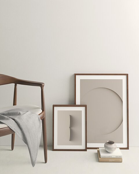 Idealform Poster no. 7 Arched shapes Barva: Silver grey, Velikost: 300x400 mm