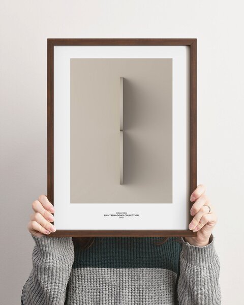 Idealform Poster no. 8 Arched shapes Barva: Silver grey, Velikost: 300x400 mm