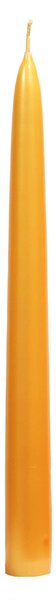 Oranžová kónická svíčka 25cm