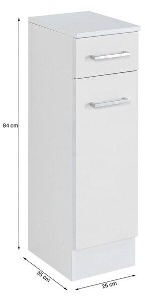 SPODNÍ SKŘÍŇKA, světle šedá, bílá, 25/84/35 cm Held - Koupelnové série, Online Only