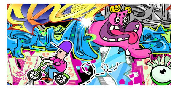 Foto obraz fotografie na skle Graffiti osh-38479152