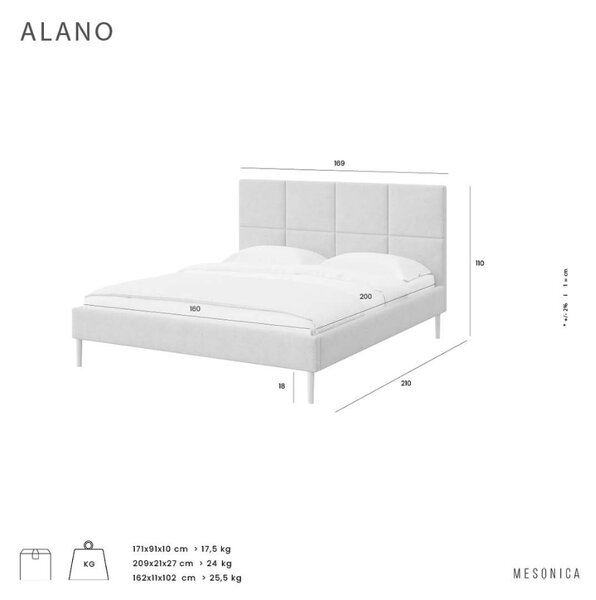 Mesonica Postel Alano 160 x 200 cm