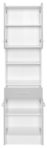 VYSOKÁ SKŘÍŇ, světle šedá, bílá, 50/190/35 cm Held - Koupelnové série, Online Only
