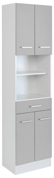 VYSOKÁ SKŘÍŇ, světle šedá, bílá, 50/190/35 cm Held - Koupelnové série, Online Only