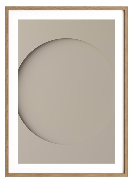 Idealform Poster no. 38 Round composition Smokey taupe