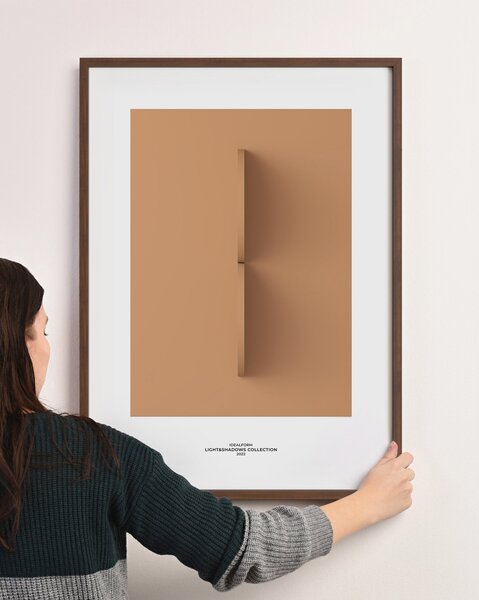 Idealform Poster no. 8 Arched shapes Barva: Silver grey, Velikost: 300x400 mm