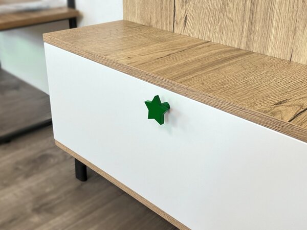 In-Design Nábytková knopka Hvězdička zelená