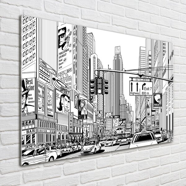 Foto obraz sklo tvrzené Ulice New Yorku osh-39334170