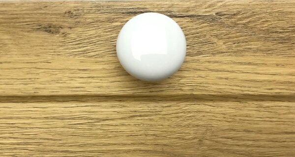 Porcelánová knopka Stela porcelán bílý