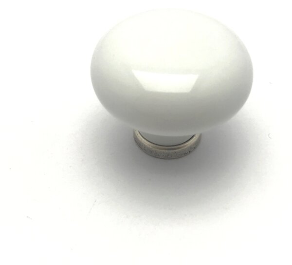 Porcelánová knopka Stela porcelán bílý