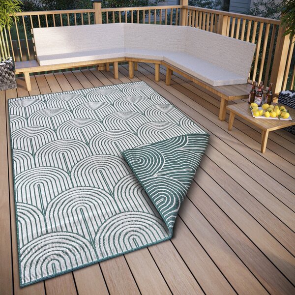 Hanse Home, Kusový koberec Pangli 105853 Green – na ven i na doma, 80x150, zelená, chodba / předsíň