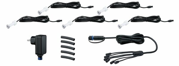 Paulmann Plug&Shine základní sada vestavné svítidlo MicroPen II IP67 3000K 5x0,22W 936.95 P 93695