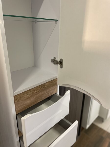 Lavedo Liga Air 35 vysoká závěsná skříňka do koupelny Orientace: Levá