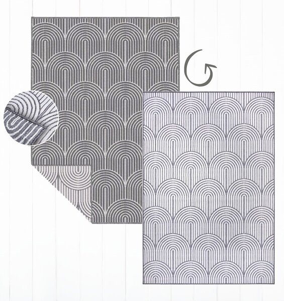 Hanse Home, Kusový koberec Pangli 105851 Silver – na ven i na doma, 80x150, šedá, chodba / předsíň