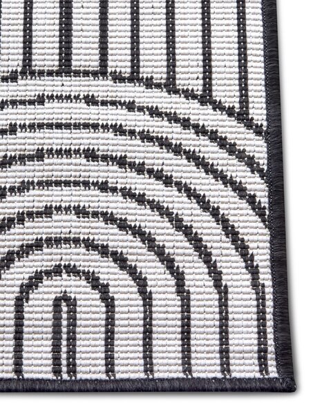 Hanse Home, Kusový koberec Pangli 105852 Black – na ven i na doma, 80x150, černobílá, chodba / předsíň