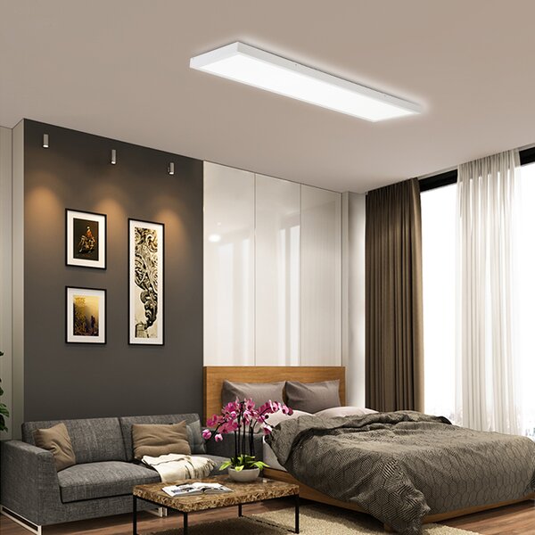 Immax NEO LITE FRAME Smart stropní svítidlo 120x30cm, IP44, CCT, WiFi, Tuya, BEACON bílé