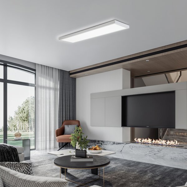 Immax NEO LITE FRAME Smart stropní svítidlo 120x30cm, IP44, CCT, WiFi, Tuya, BEACON bílé