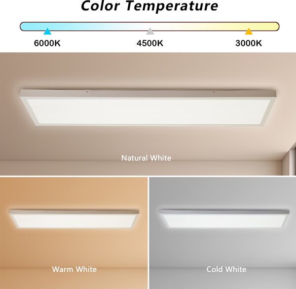 Immax NEO LITE FRAME Smart stropní svítidlo 120x30cm, IP44, CCT, WiFi, Tuya, BEACON bílé