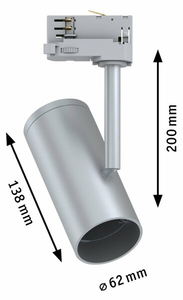 PAULMANN ProRail3 lištový spot Apol E27 max. 50W 230V chrom