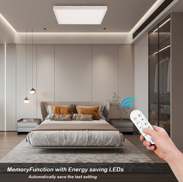 Immax NEO LITE FRAME Smart stropní svítidlo 60x60cm , IP44, CCT, WiFi, Tuya, BEACON bílé