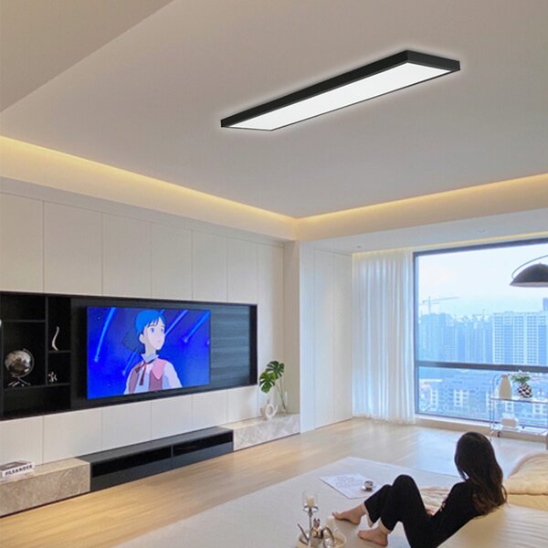 Immax NEO LITE FRAME Smart stropní svítidlo 120x30cm, IP44, CCT, WiFi, Tuya, BEACON černé