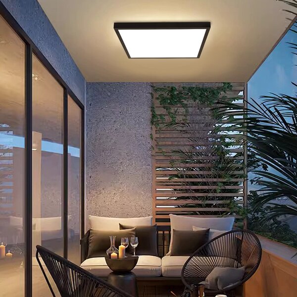 Immax NEO LITE FRAME Smart stropní svítidlo 60x60cm, IP44, CCT, WiFi, Tuya, BEACON černé