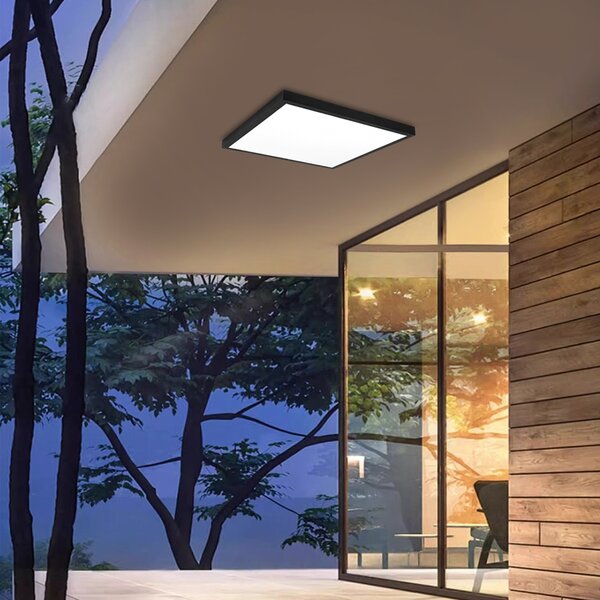 Immax NEO LITE FRAME Smart stropní svítidlo 60x60cm, IP44, CCT, WiFi, Tuya, BEACON černé