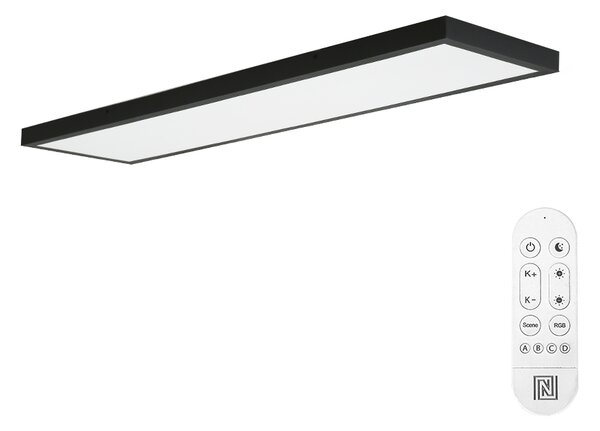 Immax NEO LITE FRAME Smart stropní svítidlo 120x30cm, IP44, CCT, WiFi, Tuya, BEACON černé