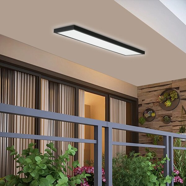 Immax NEO LITE FRAME Smart stropní svítidlo 120x30cm, IP44, CCT, WiFi, Tuya, BEACON černé