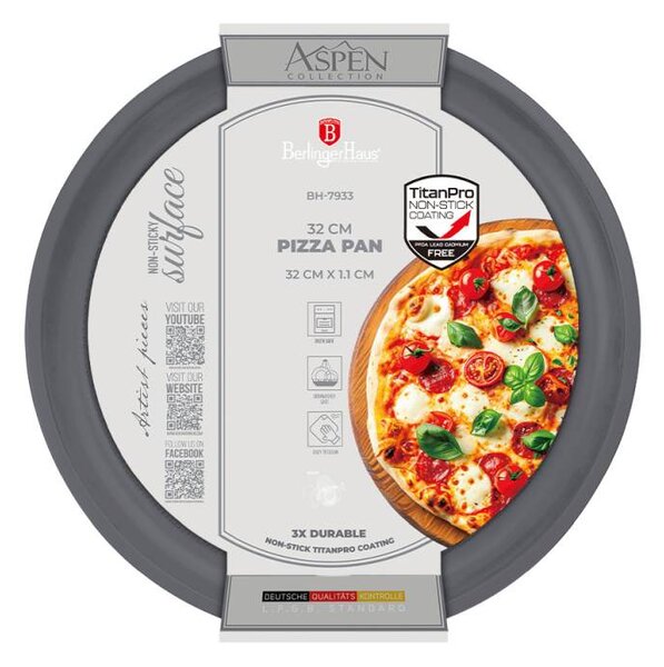 Pánev na pizzu s titanovým povrchem 32 cm Aspen Collection