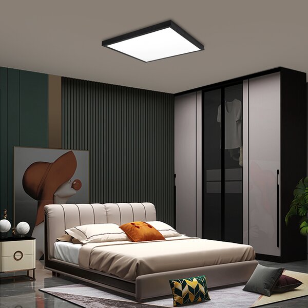 Immax NEO LITE FRAME Smart stropní svítidlo 60x60cm, IP44, CCT, WiFi, Tuya, BEACON černé