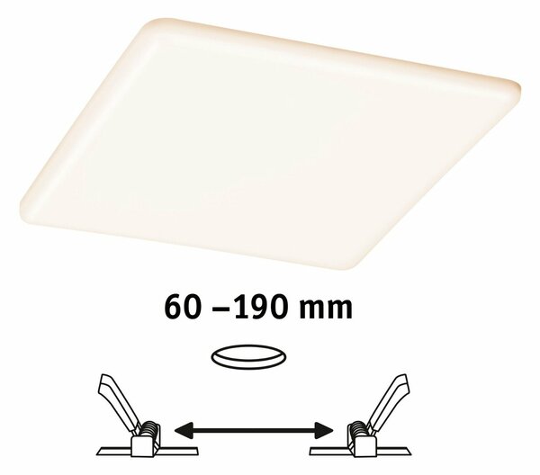 PAULMANN Smart Home Zigbee LED vestavné svítidlo Veluna VariFit měnitelná bílá 215mm x 215mm IP44 17W 953.85