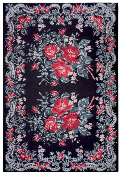 Hans Home | Kusový koberec Asmar 104974 black, grey, red - 80x150