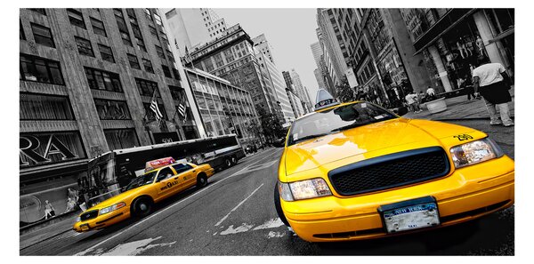 Foto obraz sklo tvrzené Taxi New York osh-41983916