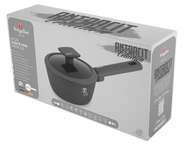 Rendlík s poklicí s titanovým povrchem 16 cm Antracit Collection