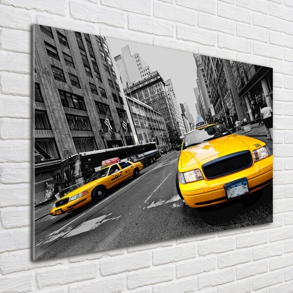 Foto obraz sklo tvrzené Taxi New York osh-41983916