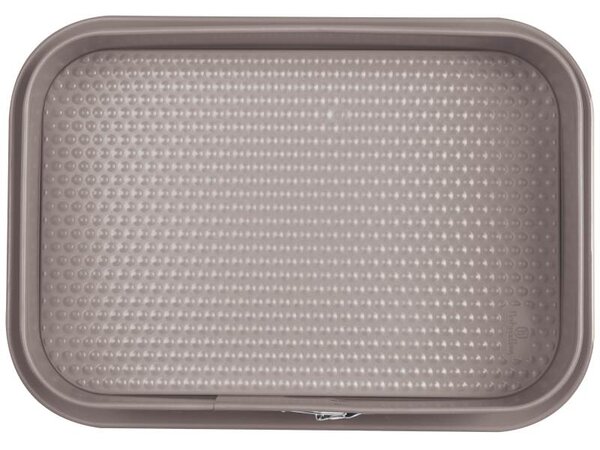 Forma na dort hranatá s titanovým povrchem 39x27 cm Taupe Collection