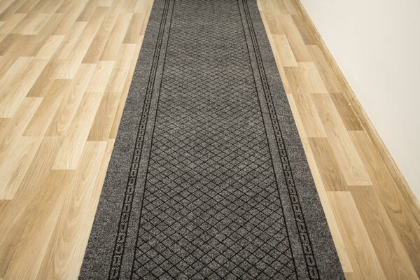 Associated Weavers Čistící zóna protiskluzová Way 402 šedá pogumovaná Šíře: 100 cm
