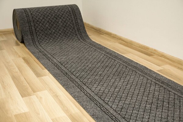 Associated Weavers Čistící zóna protiskluzová Way 402 šedá pogumovaná Šíře: 100 cm