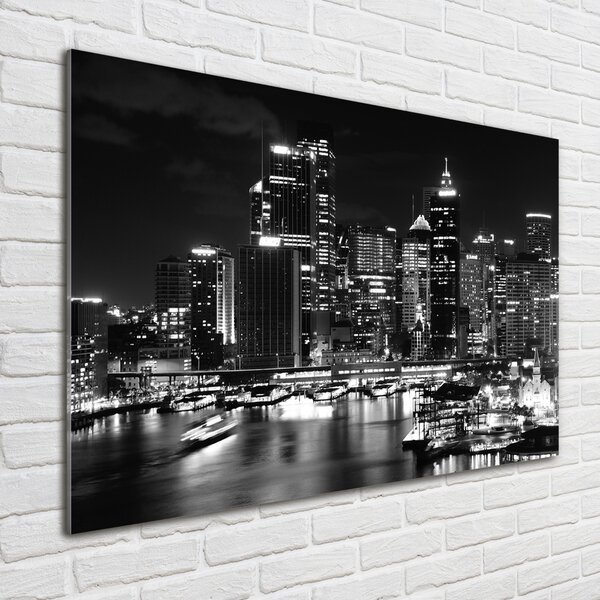 Foto obraz sklo tvrzené Sydney noc osh-42190312