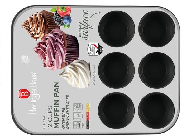 Forma na muffiny s nepřilnavým povrchem 12 ks Matte Green Collection
