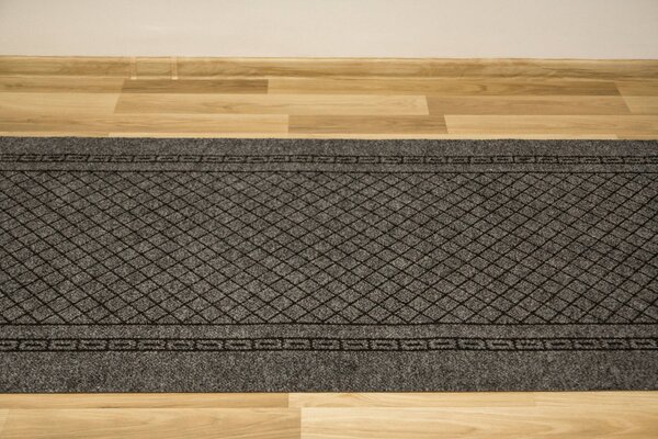 Associated Weavers Čistící zóna protiskluzová Way 402 šedá pogumovaná Šíře: 100 cm