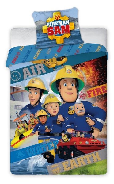Faro Dětské bavlněné povlečení požárník Sam FISA II 160x200 cm