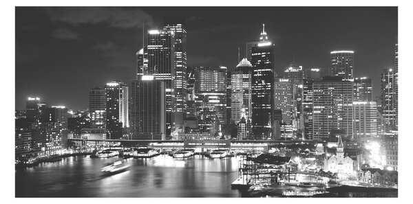 Foto obraz sklo tvrzené Sydney noc osh-42190312