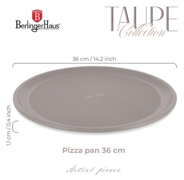 Pánev na pizzu s titanovým povrchem 36 cm Taupe Collection