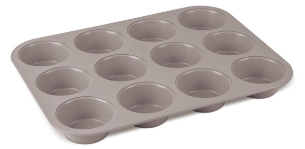Forma na muffiny s nepřilnavým povrchem 12 ks Taupe Collection